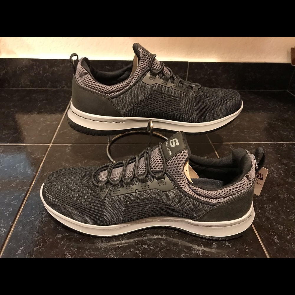 Skechers NEW Flexfit sneakers Black, Mens 9